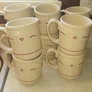 10 longaberger coffee mugs